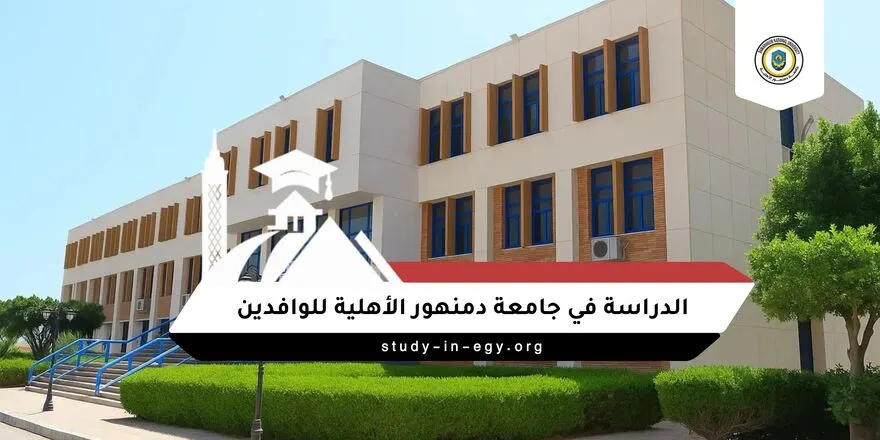 الدراسة في جامعة دمنهور الأهلية للوافدين